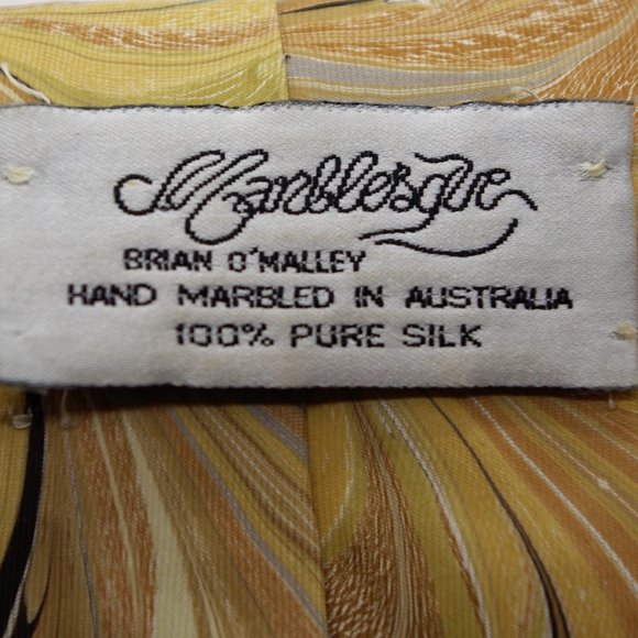 Beautiful Hand Marbled Ties - Matching Cufflinks - Picture 6 of 7